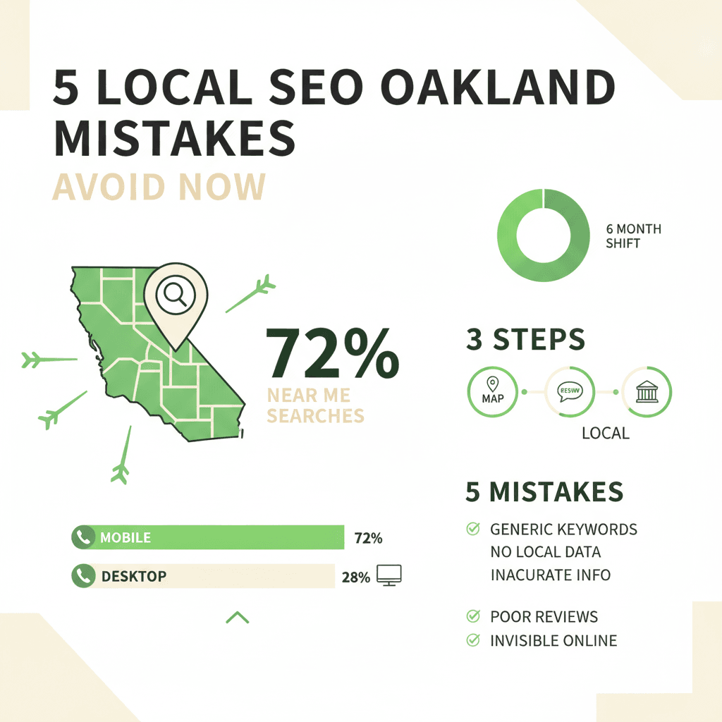 5 Local SEO Oakland Mistakes to Avoid Now — illustration