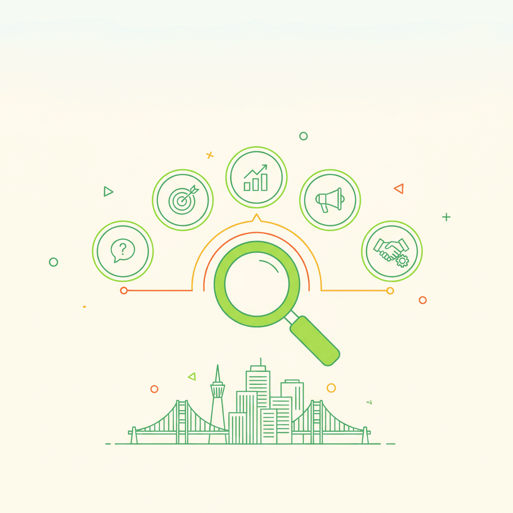 5 Steps to Find Your San Francisco Digital — illustration