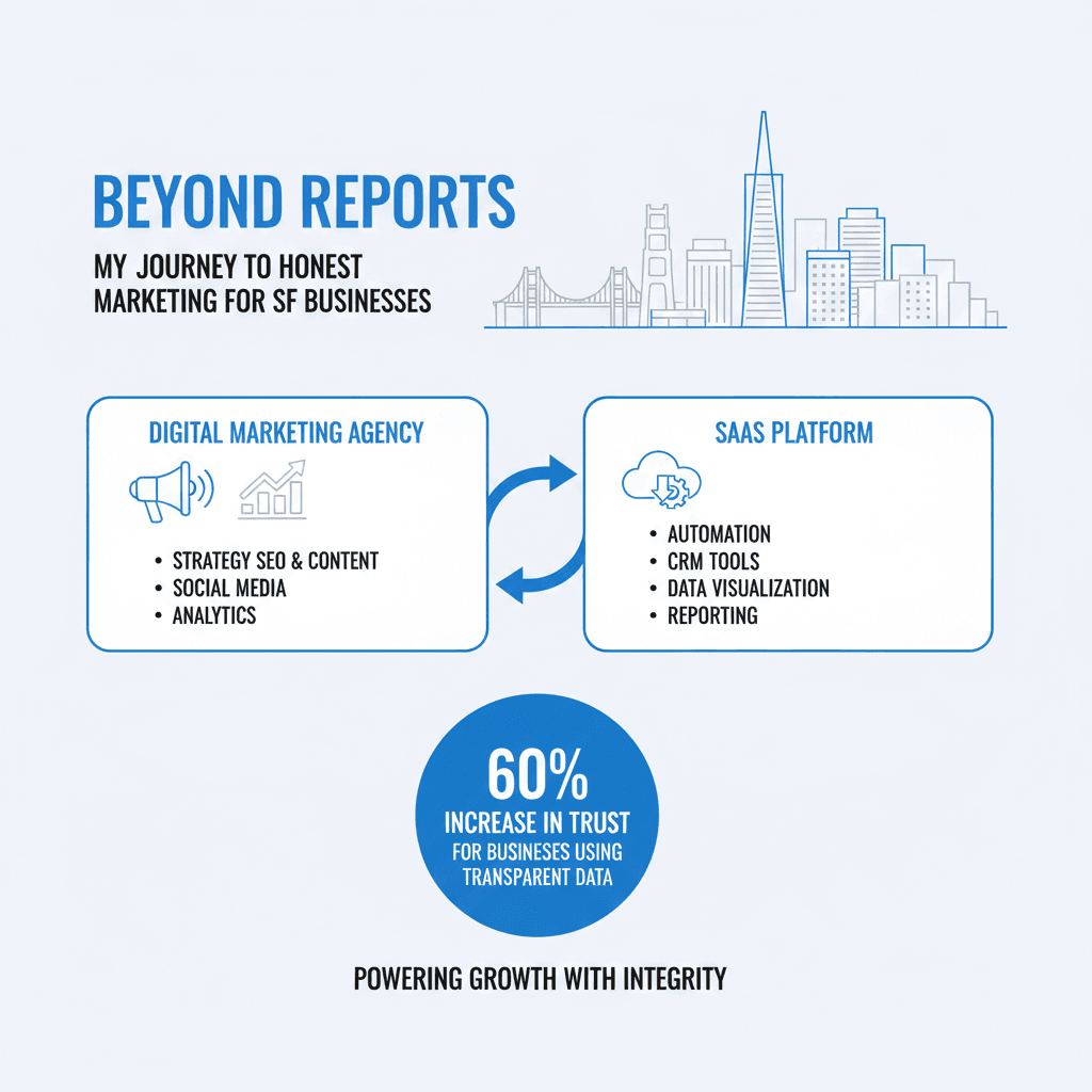 Beyond Reports: My Journey to Honest Marketing for SF Businesses infographic