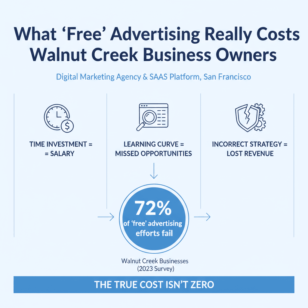 What 'Free' Advertising Really Costs Walnut Creek Business Owners infographic