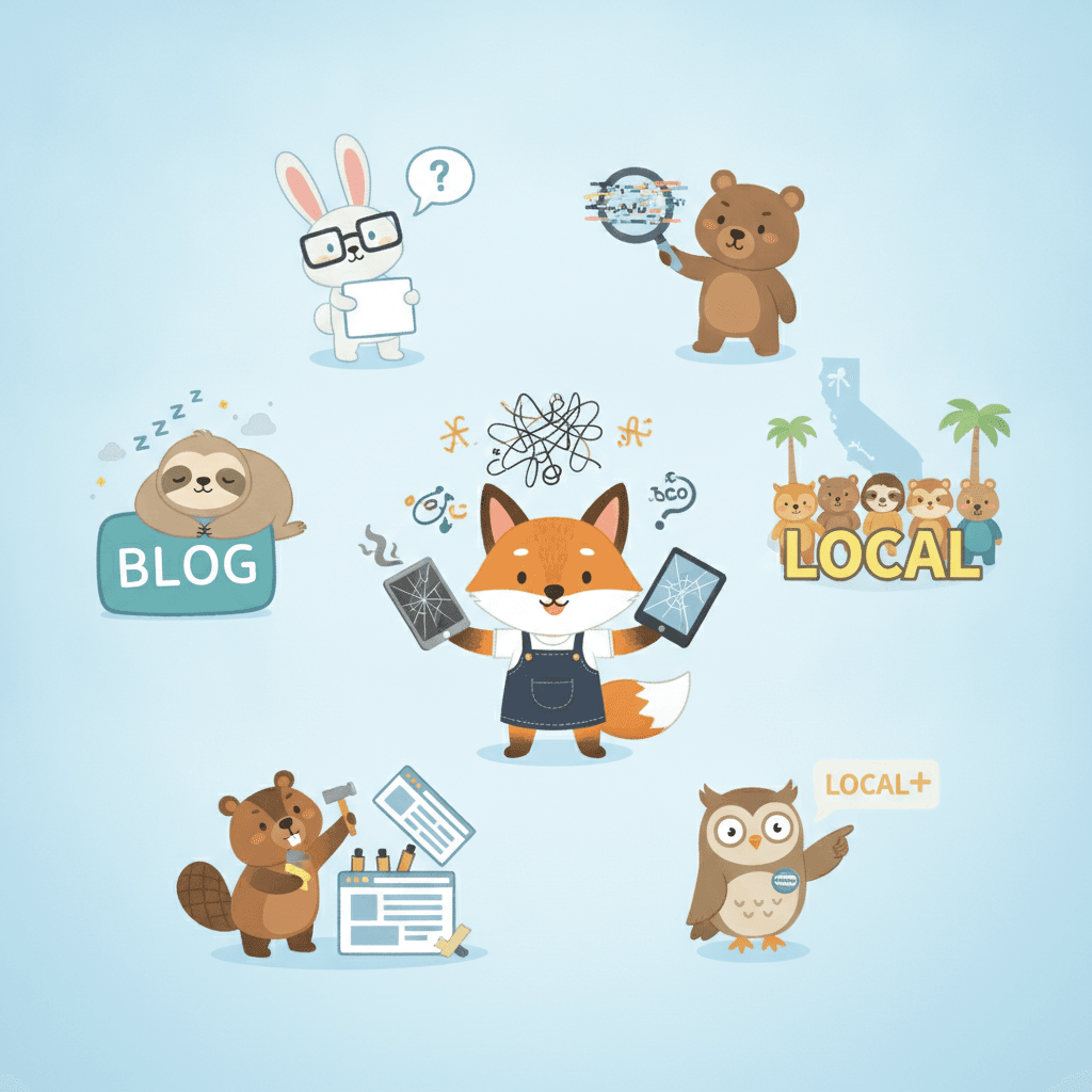 7 Digital Marketing Mistakes Small Businesses Make — illustration