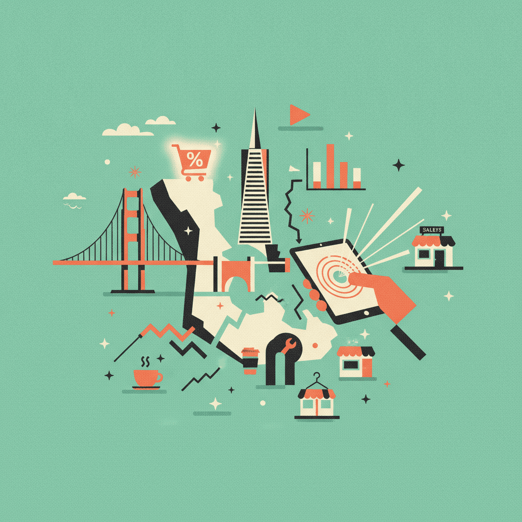 SF Bay Area: AI & Digital Marketing for Local Deals — illustration