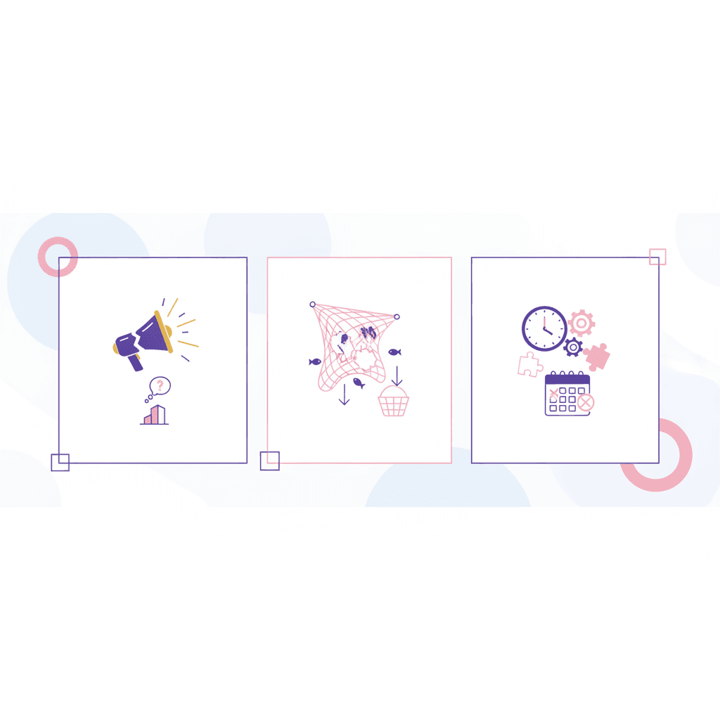 3 Digital Marketing Mistakes Small Businesses Make — illustration